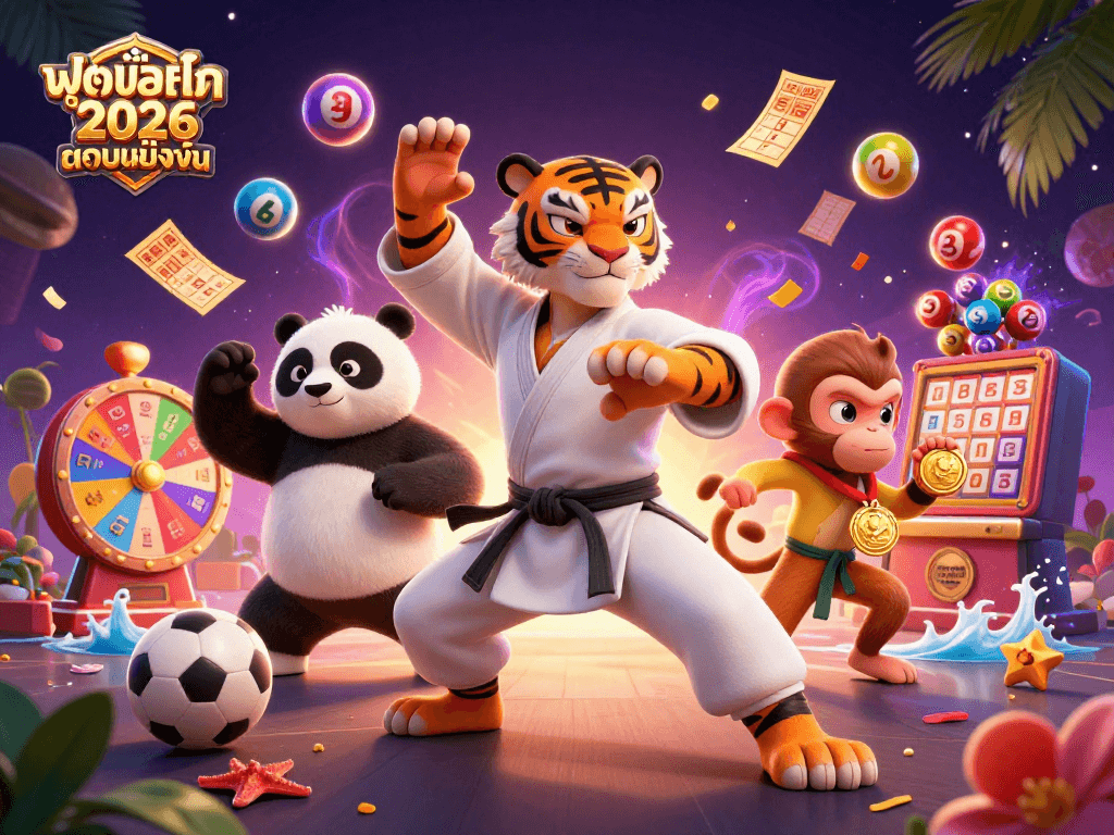 ฟุตบอลโลก 2026 สนามแข่งขัน ฝูงสัตว์การ์ตูนในคาสิโน เต็มไปด้วยบอลและรางวัลที่น่าตื่นเต้น