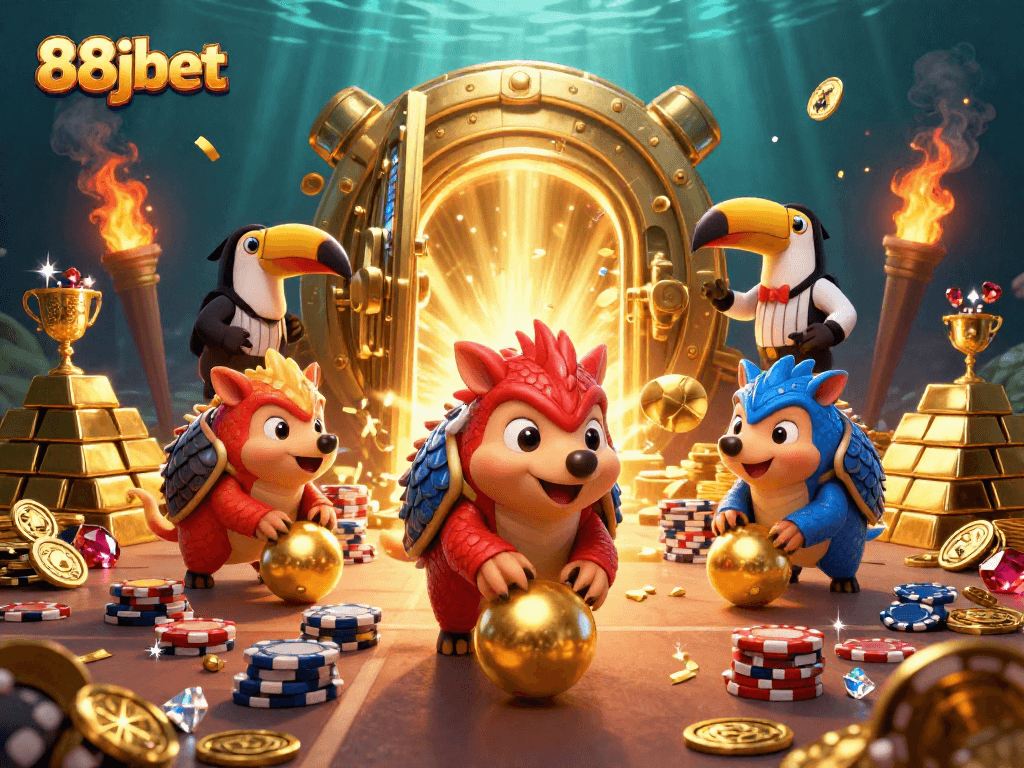 Activate excitement with 88jbet's dynamic casino showdown featuring vibrant pangolins!