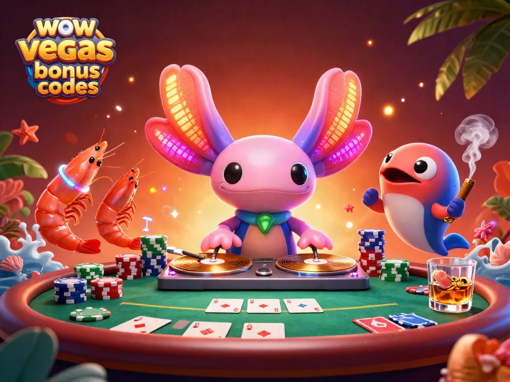 Experience the excitement of wow vegas bonus codes while enjoying vibrant casino-themed visuals.