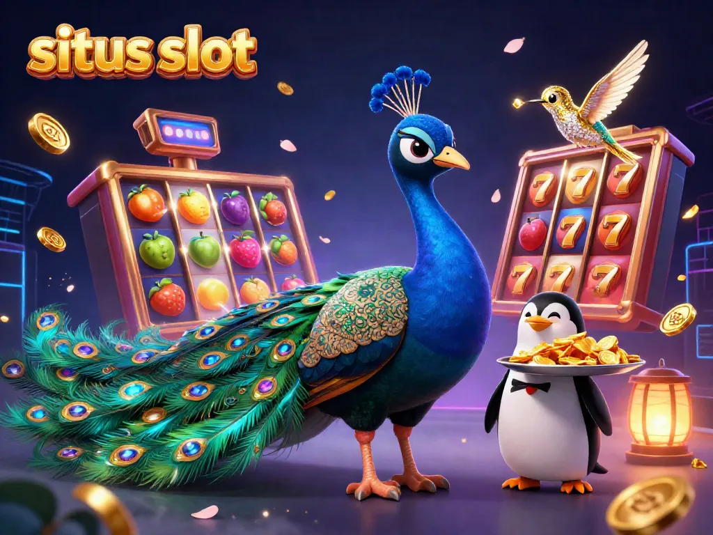 Slot yang mengasyikkan dengan karakter merak dan penguin, menyuguhkan sensasi permainan situs slot.