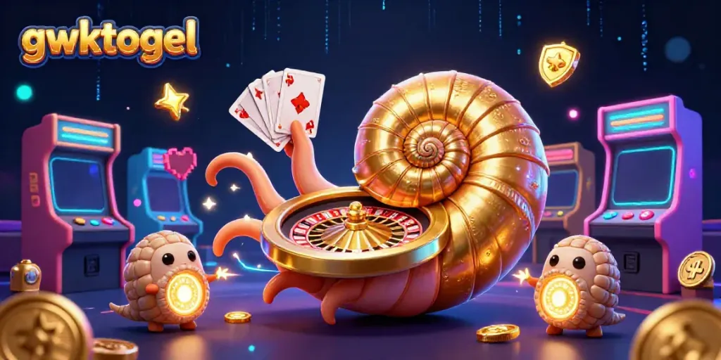 Melihat informasi gwktogel melalui ilustrasi 3D dan elemen menarik dalam tampilan video game.