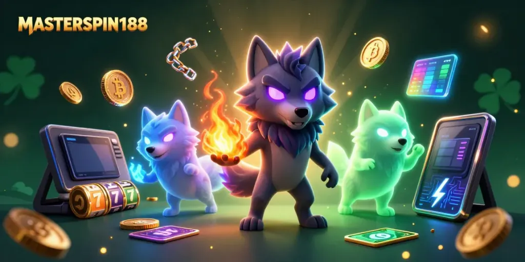 Engage with MASTERSPIN188 as you immerse in a vibrant 3D slot gaming experience.