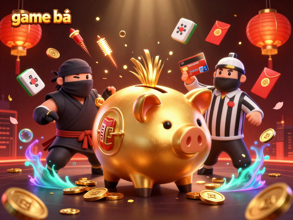 Engage with thrilling game bài action featuring vibrant characters and casino elements.