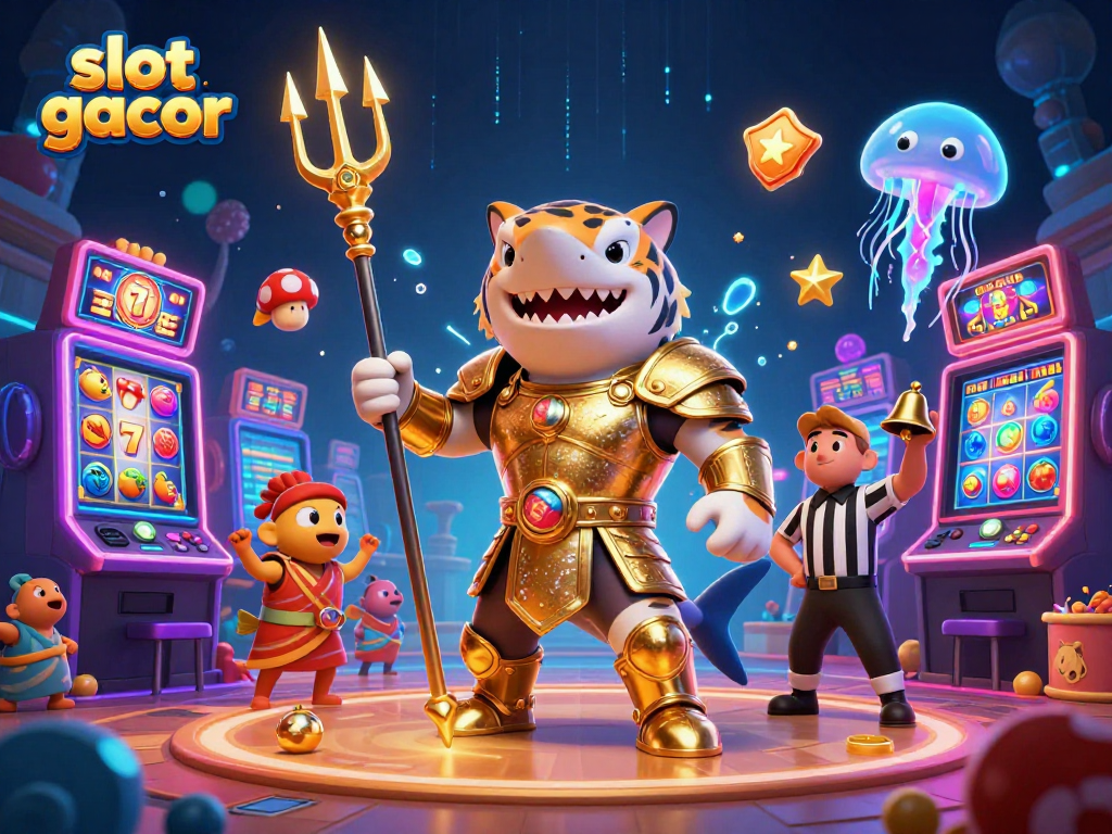 Experience thrilling slot gacor adventures with our vibrant underwater scene featuring colorful slot machines.