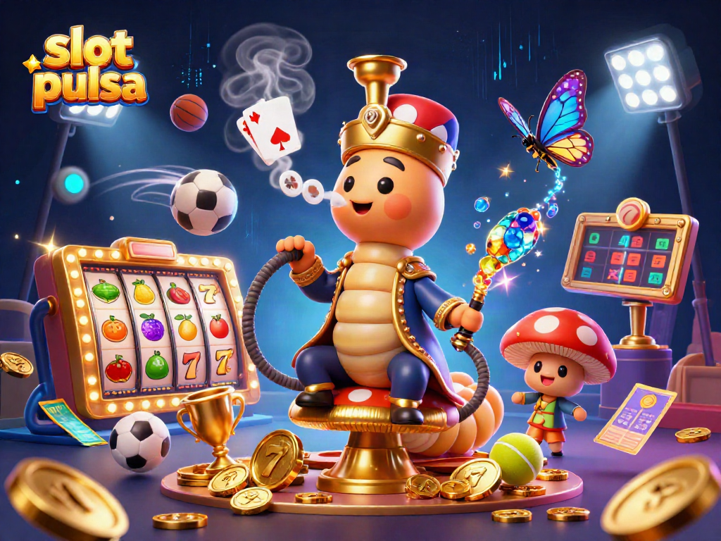 Experience thrilling slot pulsa gameplay with dynamic illustrations of characters and casino elements