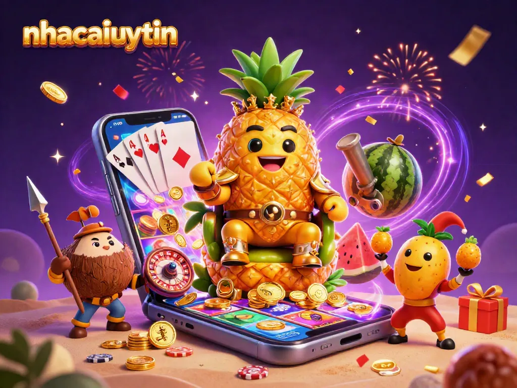 Engage in casino fun with nhacaiuytin, featuring vibrant characters and exciting gaming elements.