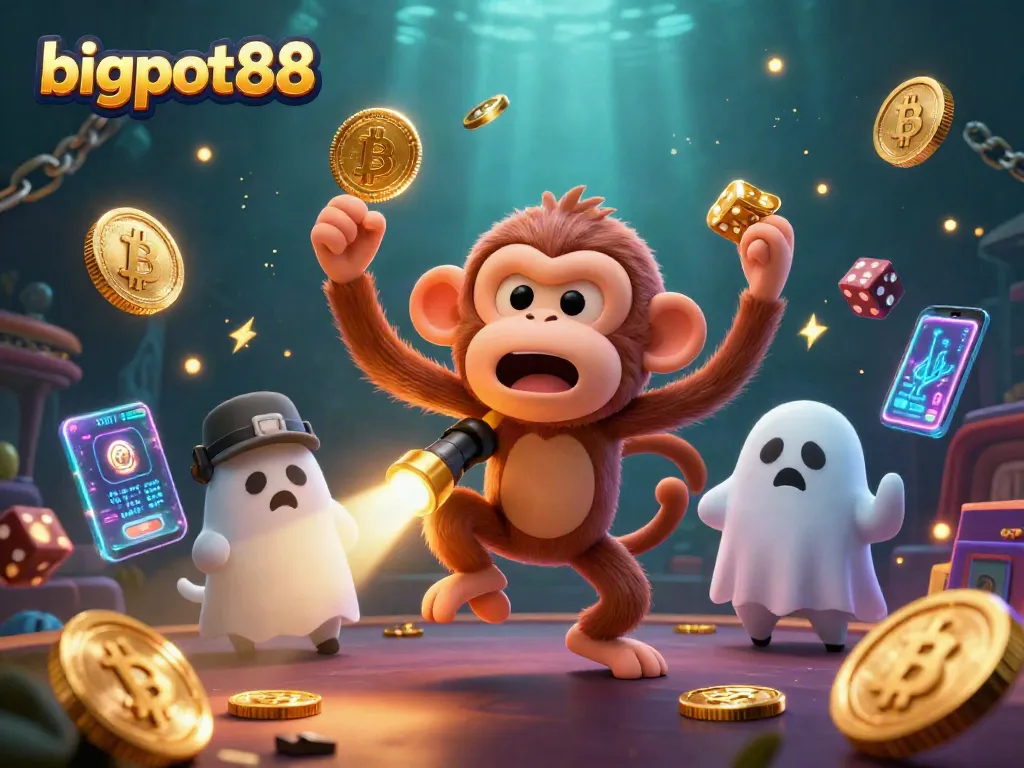 Menemukan keberuntungan di casino bigpot88 bersama hantu monyet poltergeist dan anjing pemburu hantu.