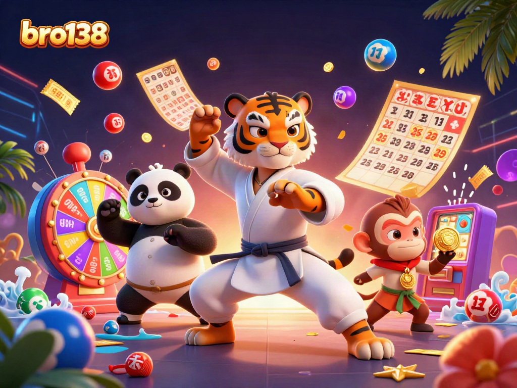 Experience the thrill of winning big on bro138 with vibrant slot machines and game elements.