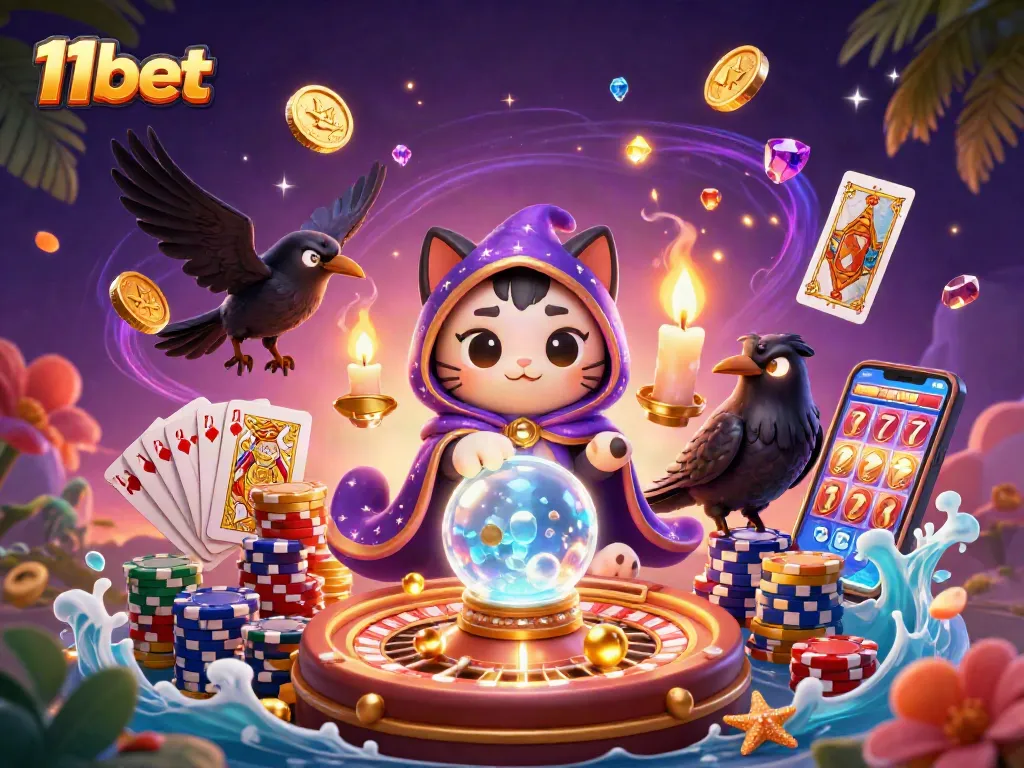 Spin the reels on 11bet with vibrant casino characters and dynamic gaming elements.