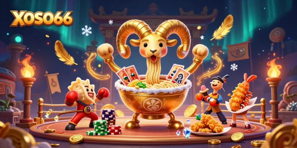 Experience thrilling games with XOSO66's vibrant casino adventure featuring dynamic characters.