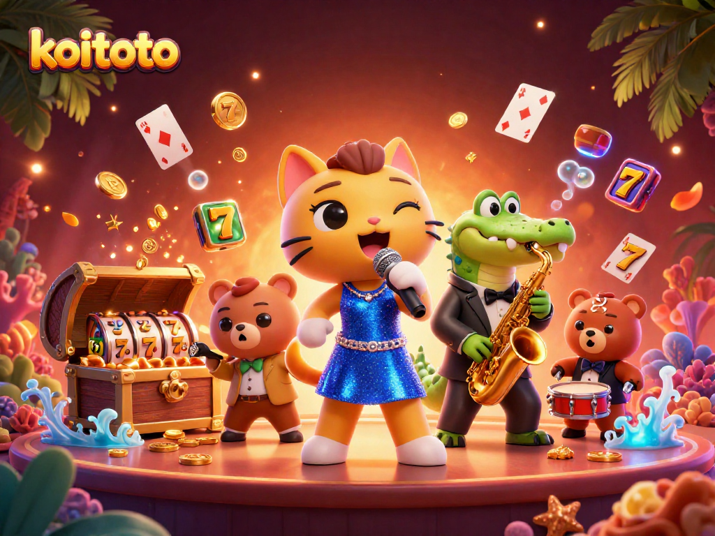 Koitoto menghadirkan pengalaman bermain slot gacor bertema kasino dengan karakter menarik.
