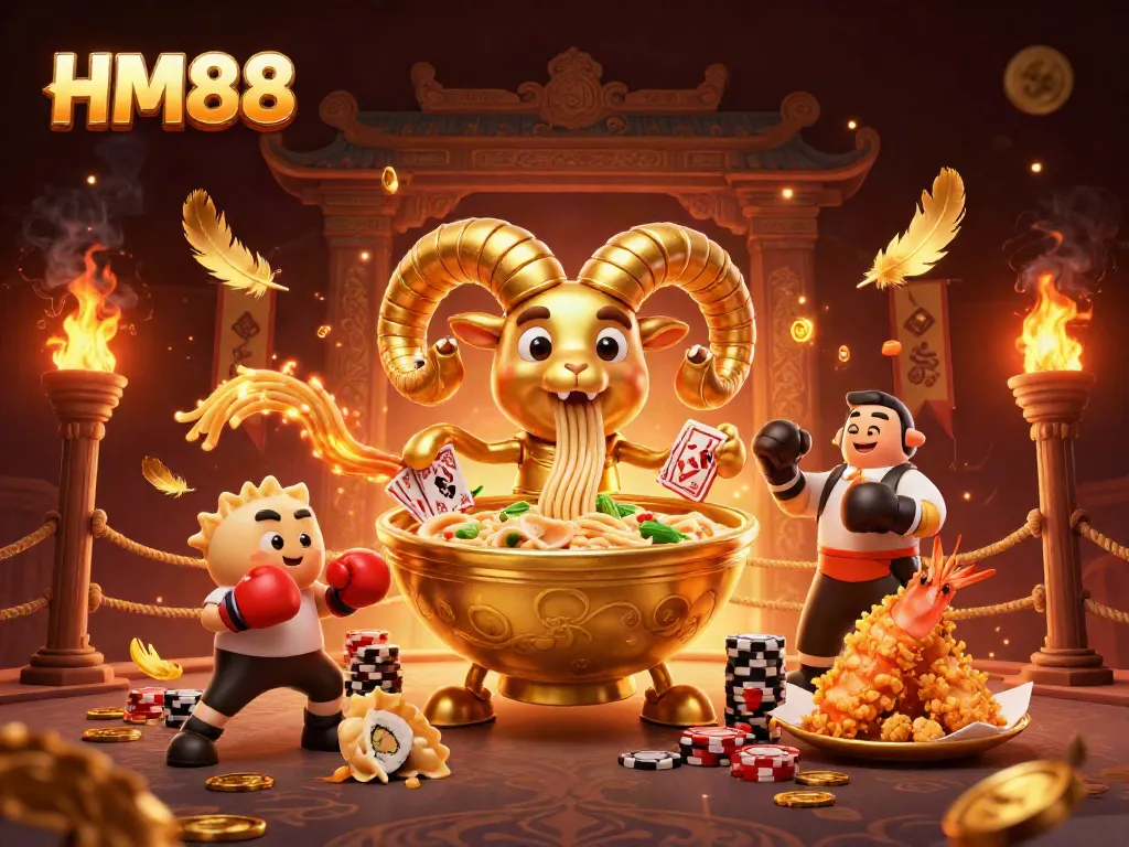 Engage in exciting gameplay at HM88 with vibrant characters and dynamic casino elements.