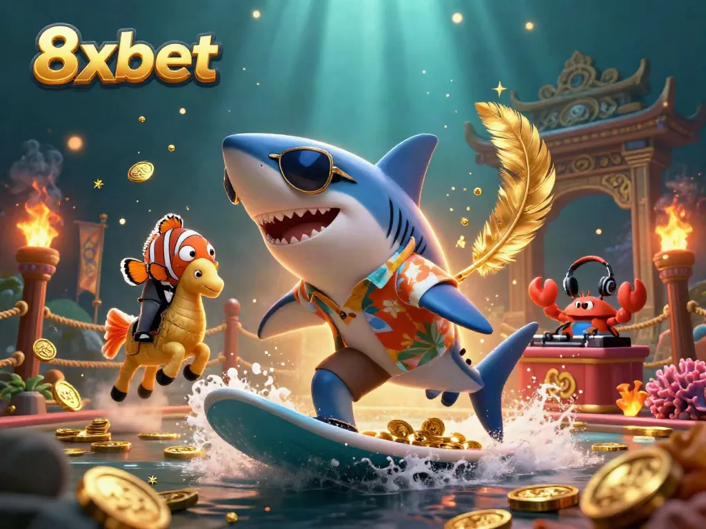 Join the excitement at 8xbet with playful sea creatures offering thrilling casino adventures.