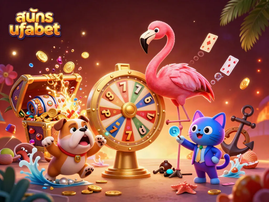 Engage and win with ระบบสมาชิก andโปรโมชั่น at สมัคร ufabet, featuring exciting casino characters.