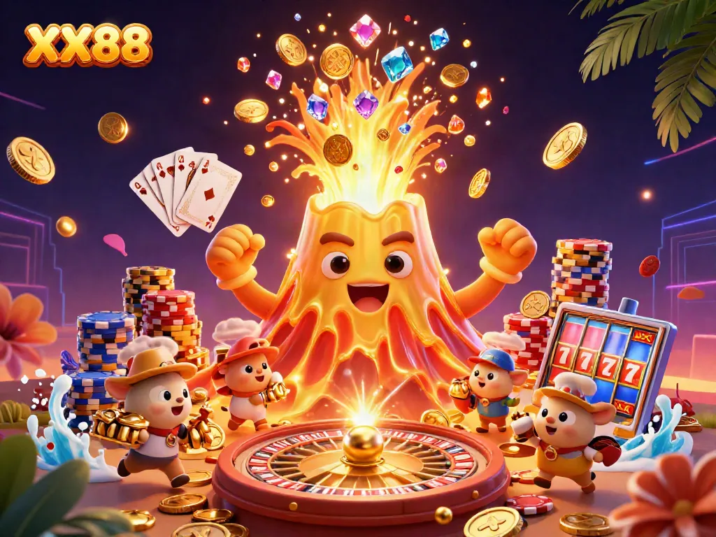 Experience thrilling wins with XX88's vibrant casino adventure featuring treasures and game excitement.