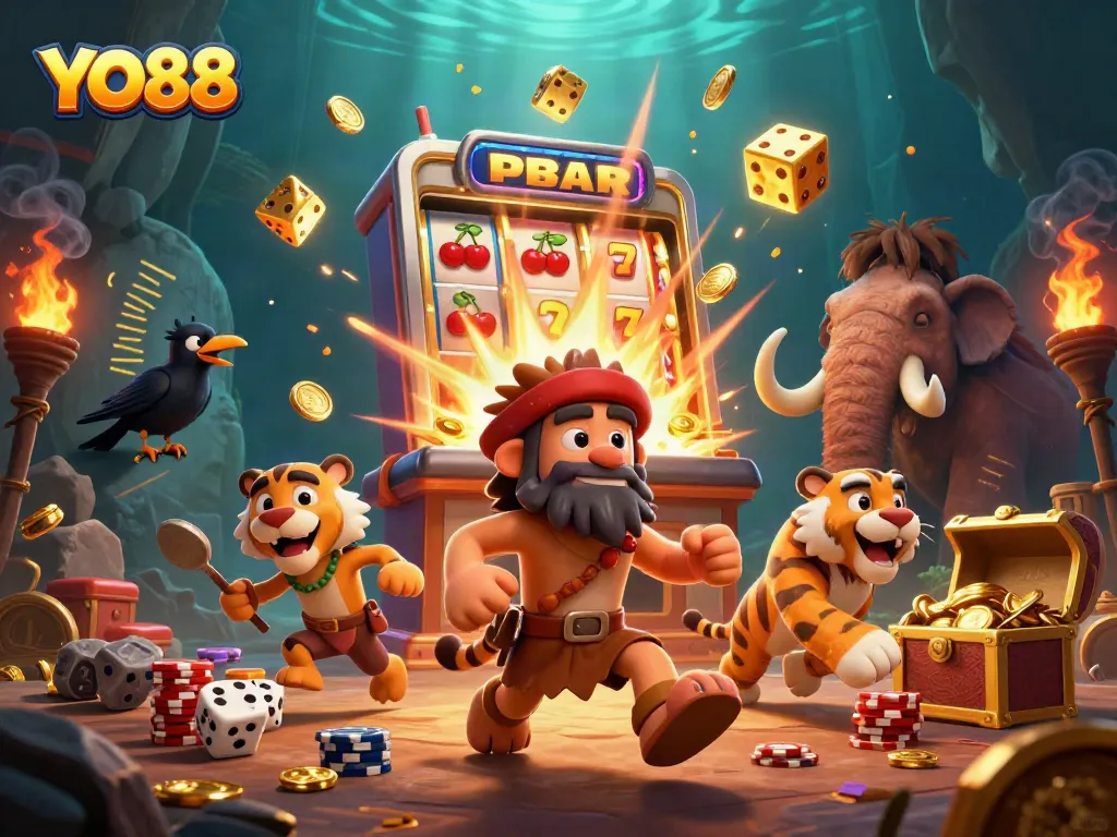Engage in thrilling gameplay at YO88, featuring dynamic casino excitement with lively characters and rich visuals.