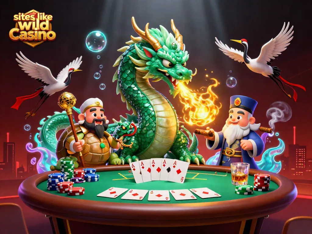 Gamblers discover vibrant action at sites like wild casino with animated gaming characters.