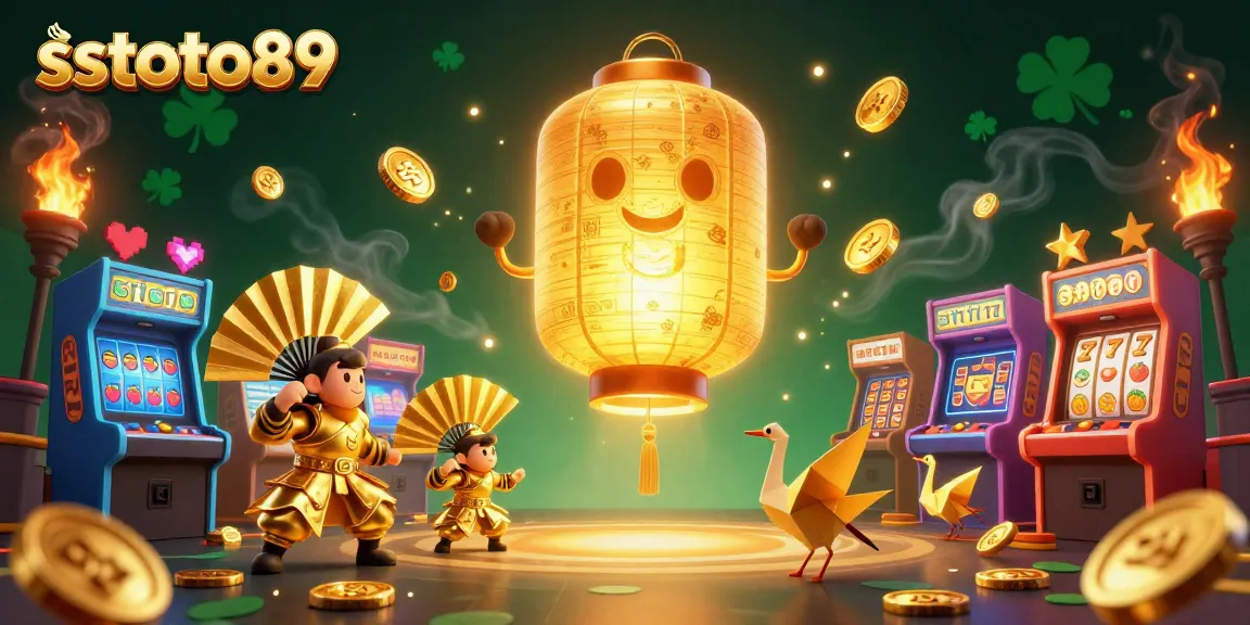 Menghadirkan sstoto89 dengan semangat keberuntungan dan slot beruntung yang bersinar dalam ilustrasi 3D yang memukau.