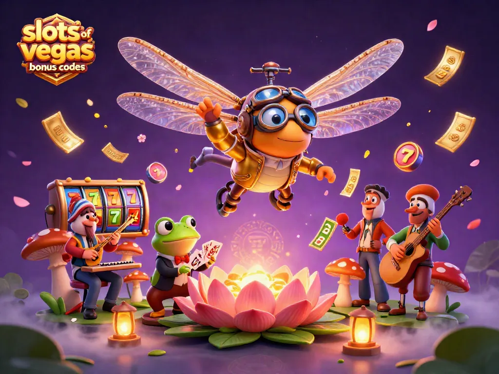 Engage with the exciting slots of vegas bonus codes illustrated in a vibrant casino scene.
