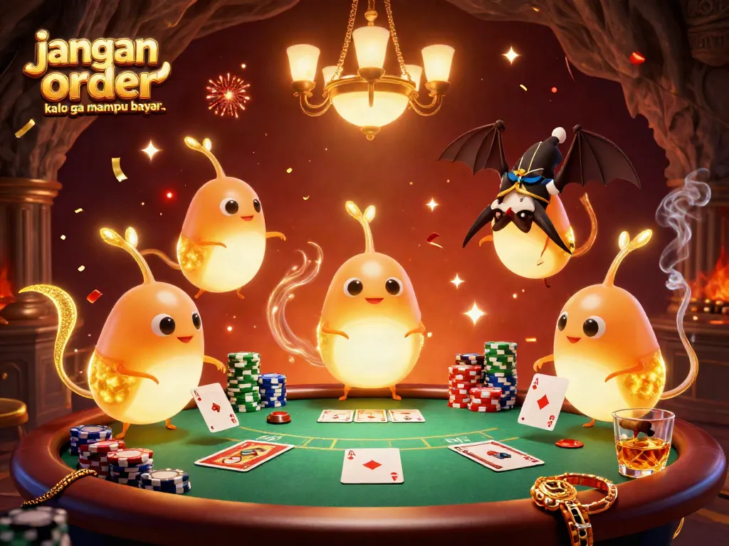Experience the vibrant cave casino lighting with glowworms and a bat dealer while practicing responsible gaming: jangan order kalo ga mampu bayar..