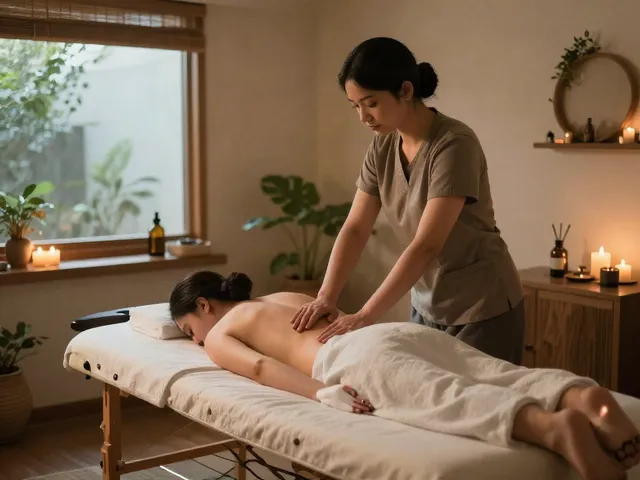 Relaxing 동탄출장안마 therapy room with soothing ambiance and calming decor.