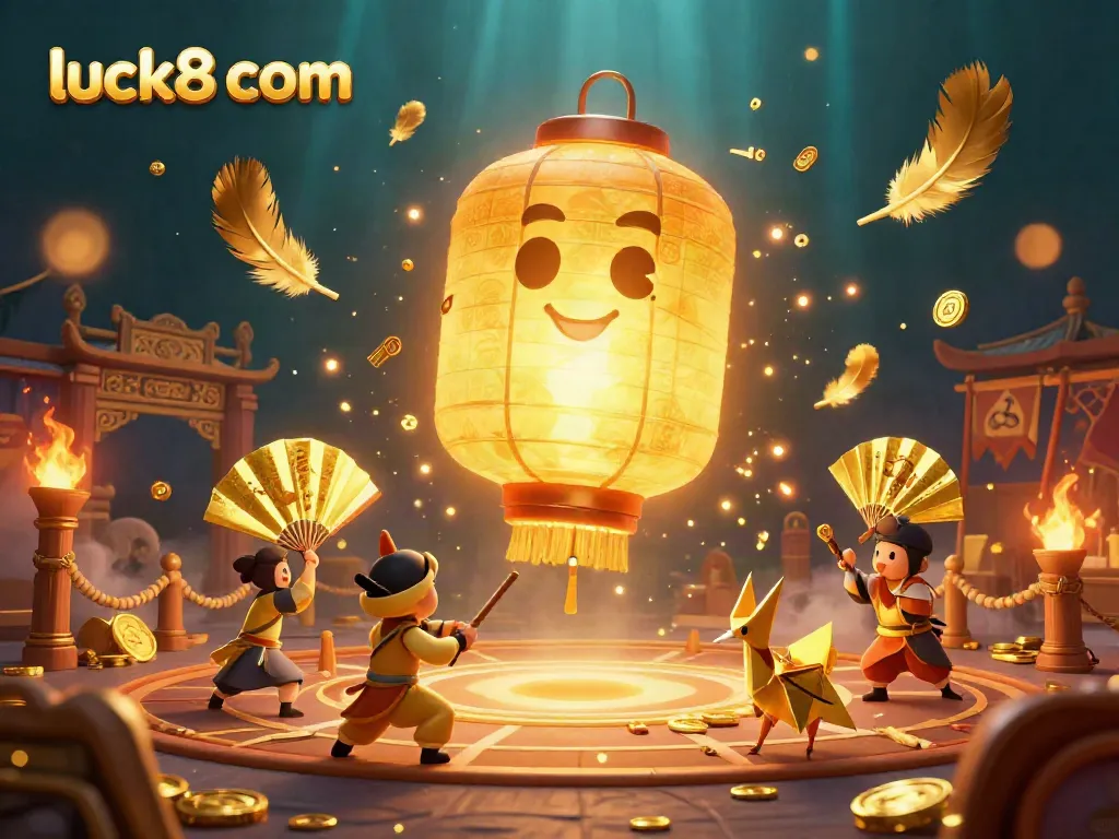 Experience the vibrant energy of luck8 com's casino with a stunning 3D illustration featuring unique game elements.