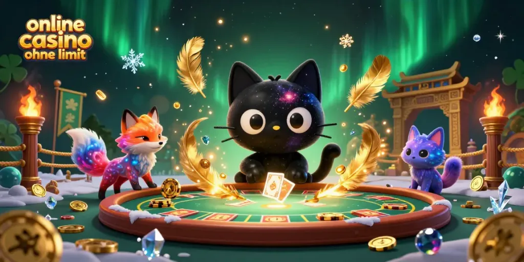 Engage with the online casino ohne limit world through a whimsical cosmic scene filled with charm and excitement.