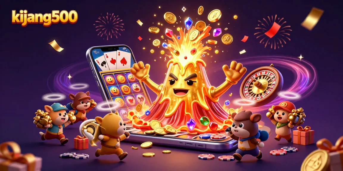 Spin the reels and jackpot with kijang500 as treasures erupt from the golden volcano!