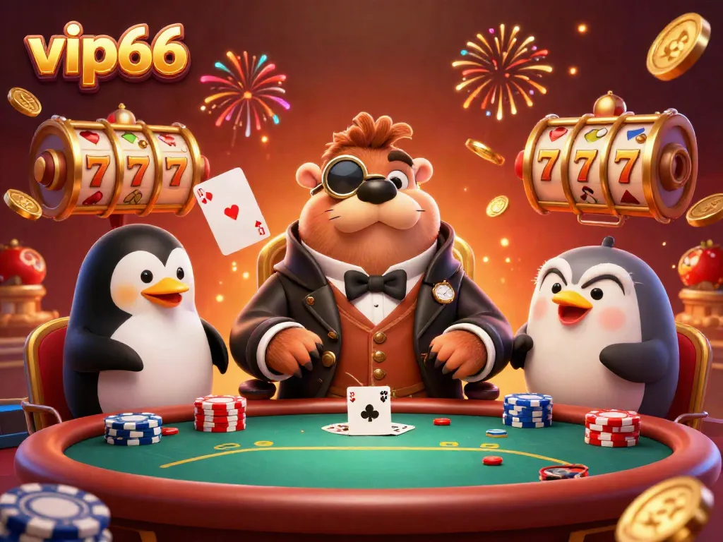 Experience the exciting world of vip66 in a vibrant underwater poker scene, featuring unique characters and game elements.