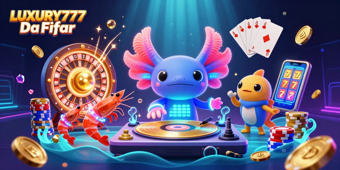 Menyaksikan aksi LUXURY777 Daftar dengan DJ axolotl neon berputar serta pencahayaan yang memukau.