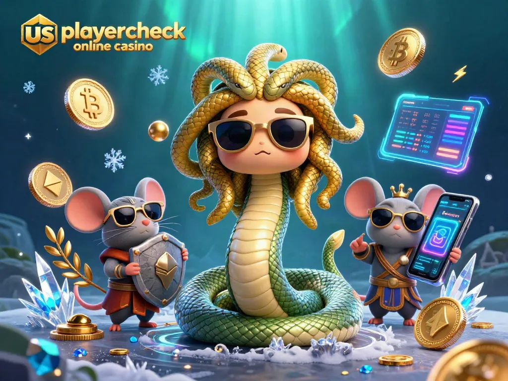 Play at usplayercheck online casino with exciting characters and crypto-themed game elements.
