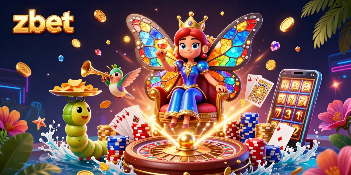 Experience the excitement of zbet with animated casino elements and vibrant illustrations.